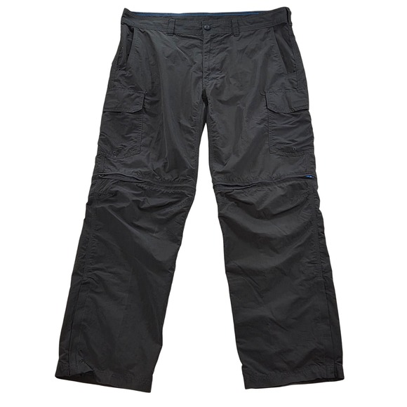 Eddie Bauer First Ascent Convertible Pants Zip Off Shorts Gray Mens 38x32 - Picture 1 of 8